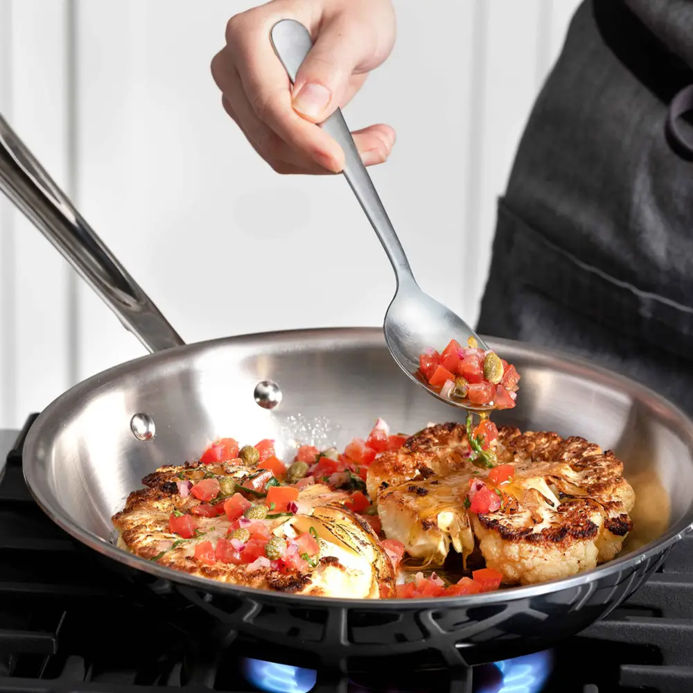 All-Clad d3 10 Piece Bonded Cookware Set, Stainless Steel - Image 3