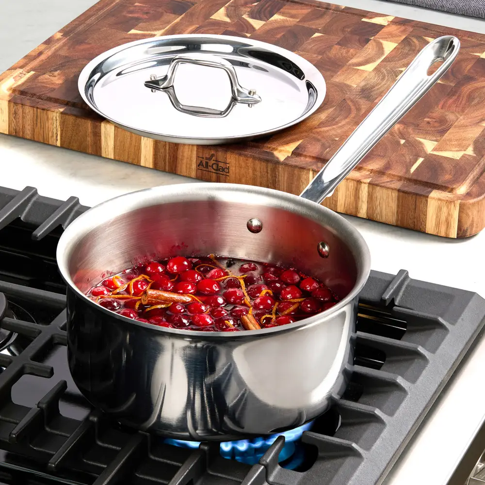 All-Clad d3 10 Piece Bonded Cookware Set, Stainless Steel - Image 4