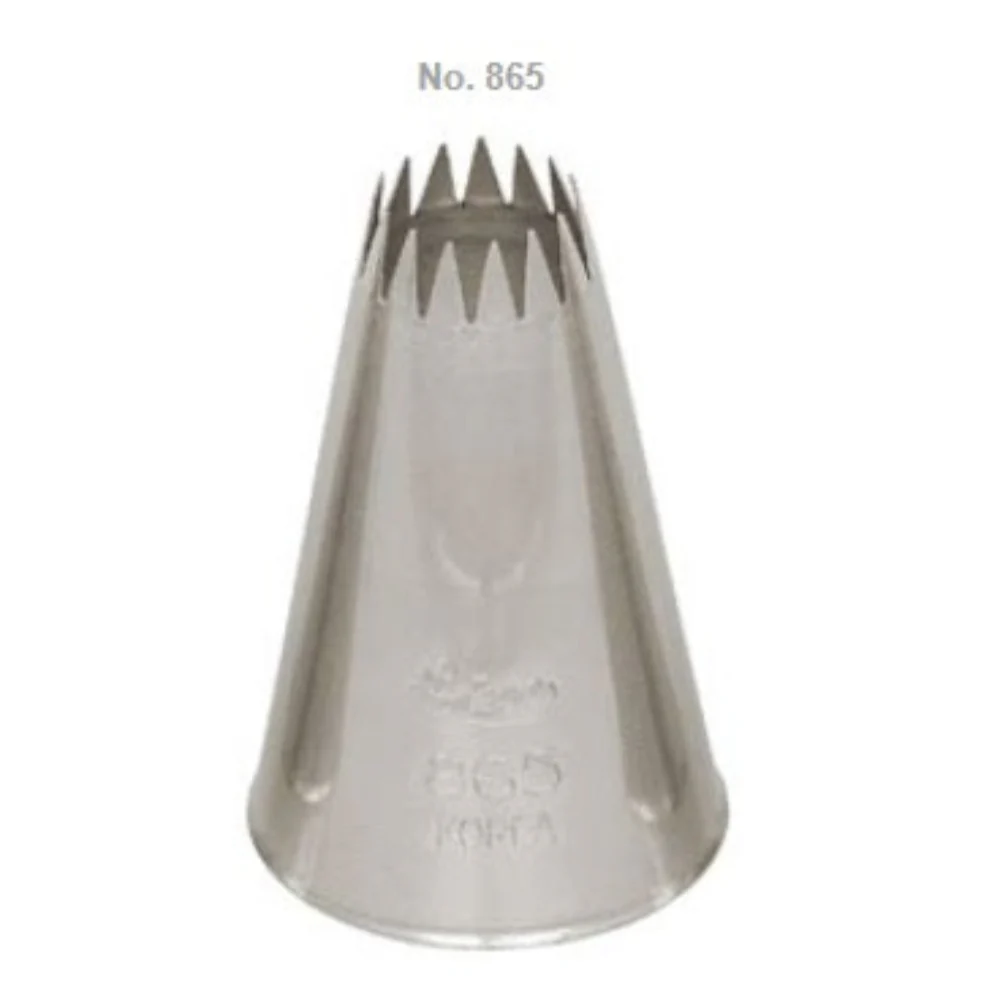 Ateco 7/16" French Star Piping Tip, Stainless Steel