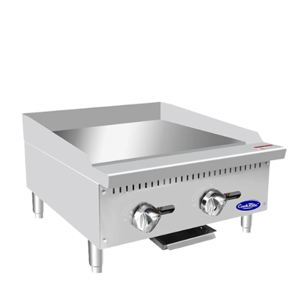 Atosa 24" Countertop Gas Griddle with Manual Controls, Natural Gas - Image 4