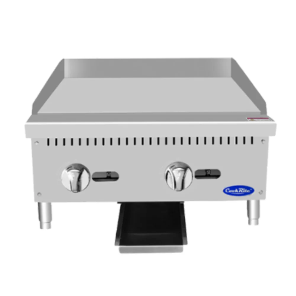 Atosa 24" Countertop Gas Griddle with Manual Controls, Natural Gas - Image 5