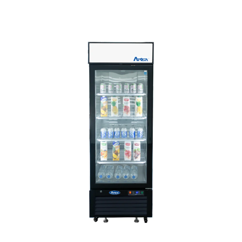 Atosa MCF8720GR 27" Merchandising Freezer with 1 Glass Door - Black