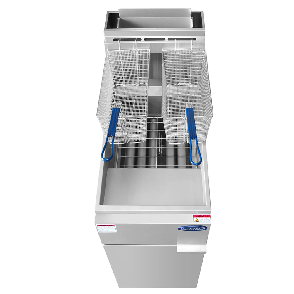 Atosa 40 lb Floor Fryer Natural Gas 102,000 BTU - Image 2