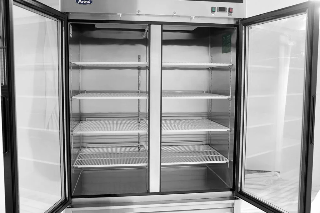 Atosa MCF8703ES 54" Merchandiser Freezer with 2 Glass Doors, Stainless Steel - Image 3