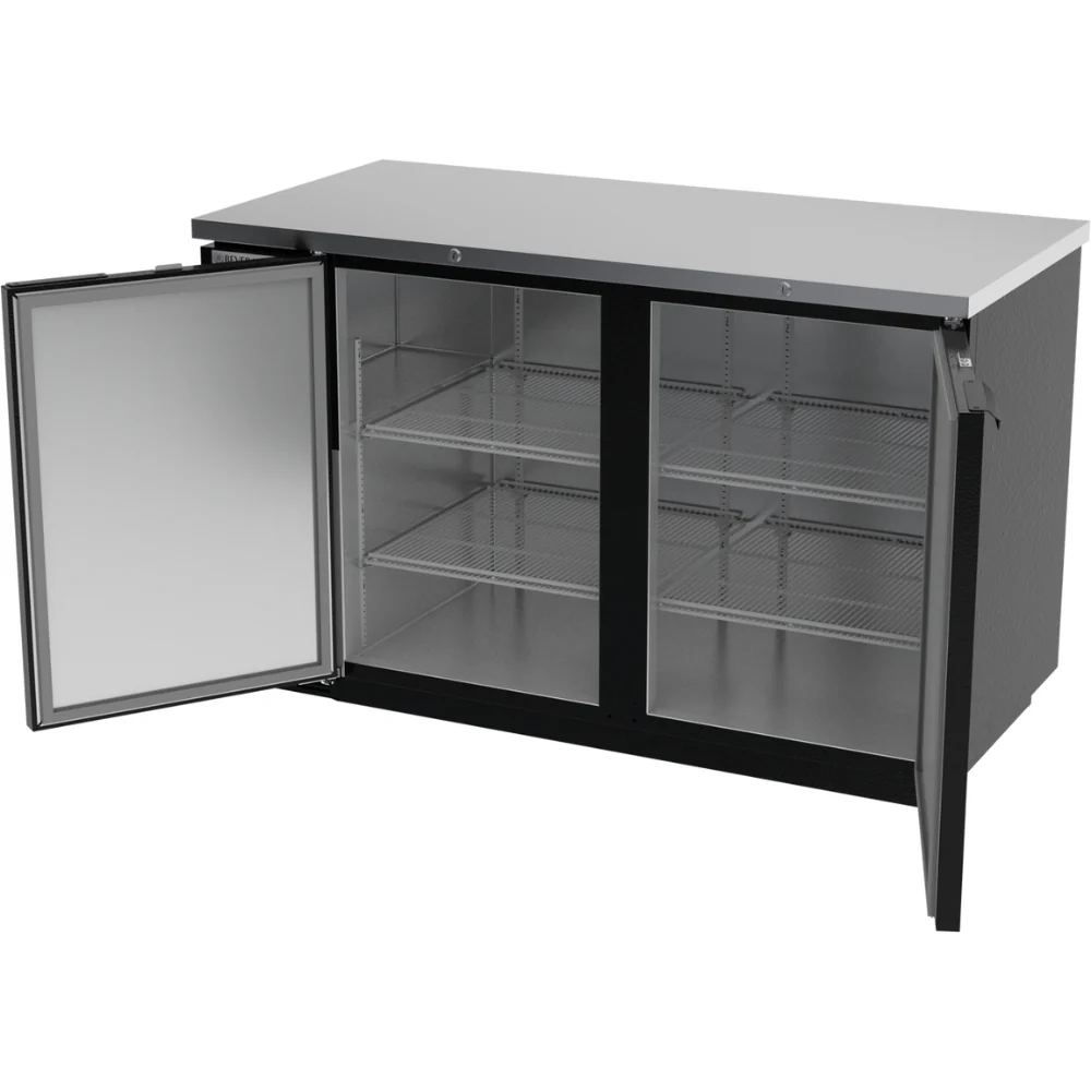 Beverage-Air 59" Back Bar Refrigerator with 2 Solid Doors - Image 2