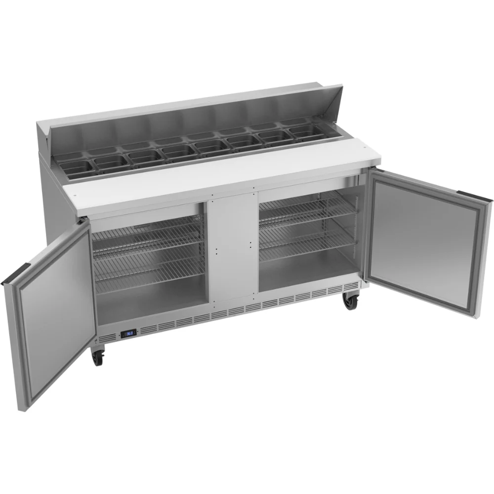 Beverage-Air 60" Sandwich / Salad 16 Pan Refrigerated Prep Table, 2 Doors - Image 4