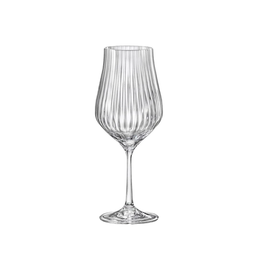 David Shaw Tulipa Optic 450 ml Red Wine Glass, 6 /Set (Gift Box)