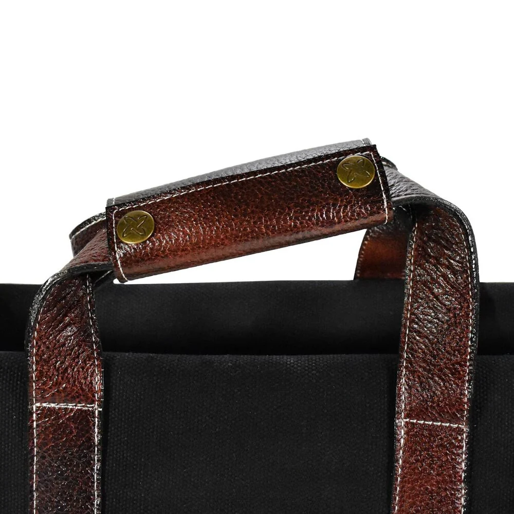 Boldric 17 Pocket Canvas Knife Bag, Black - Image 4