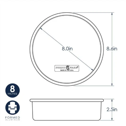 Nordic Ware Naturals Round Layer Cake Pan - Image 4
