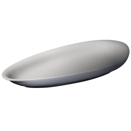 Cameo Pearl 6.5" Platter Triangular, 48 /Case - Image 2