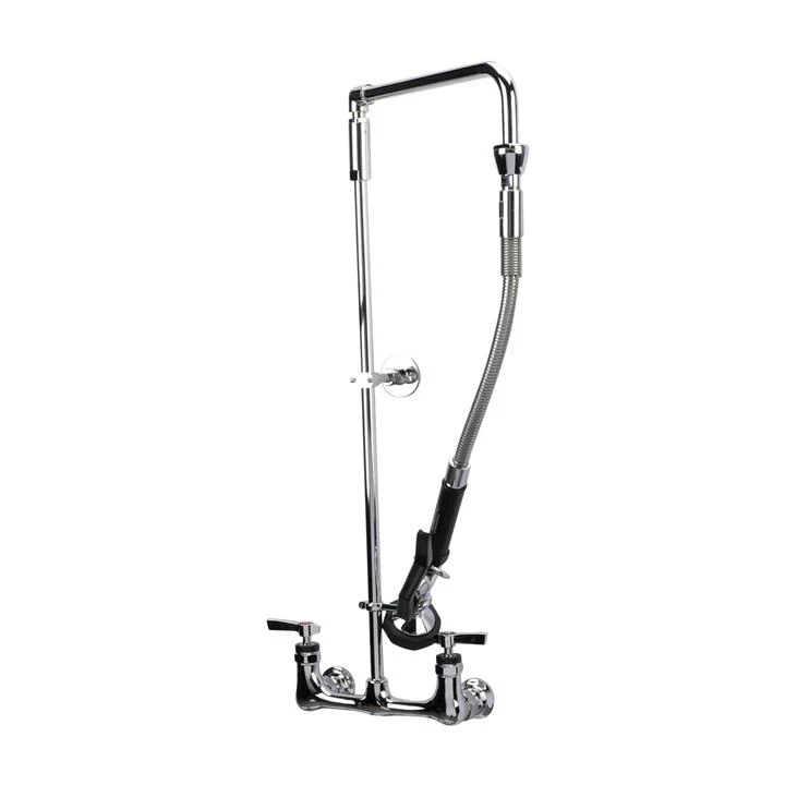Component Encore Pre-Rinse Wall Mount Faucet, 12" Swivel Arm, 26" Riser - Image 4