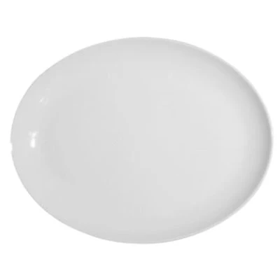 Continental Plain White 9" Coupe Oval Platter 12 /Case