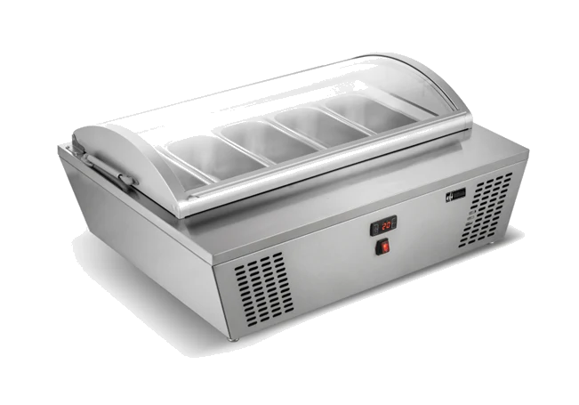 EFI 31.5" Countertop Gelato/ Ice Cream Freezer, 5 Pan