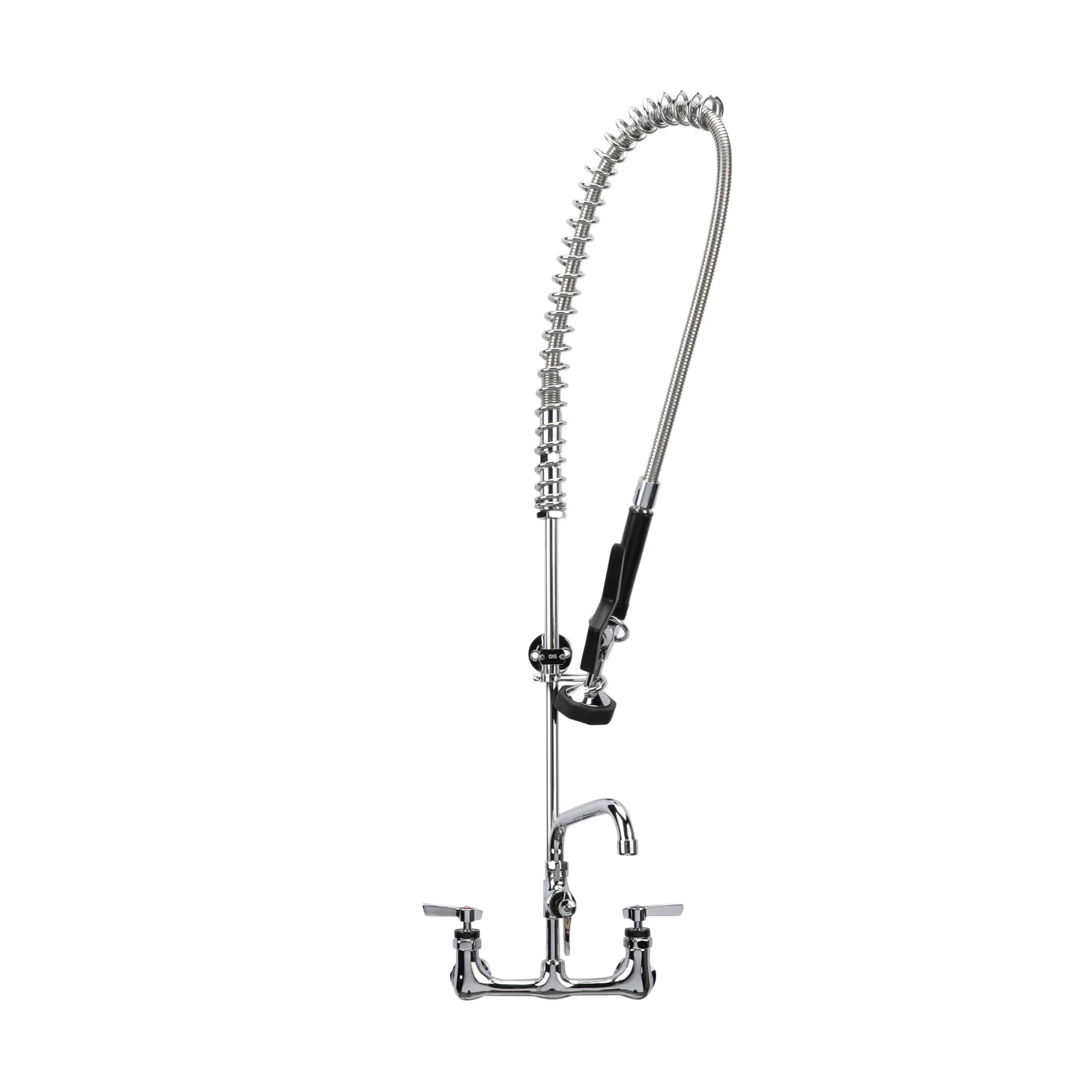 Encore® 8" OC. Brass Chrome Plated Wall Mount Pre Rinse Assembly with 10" Add On Faucet