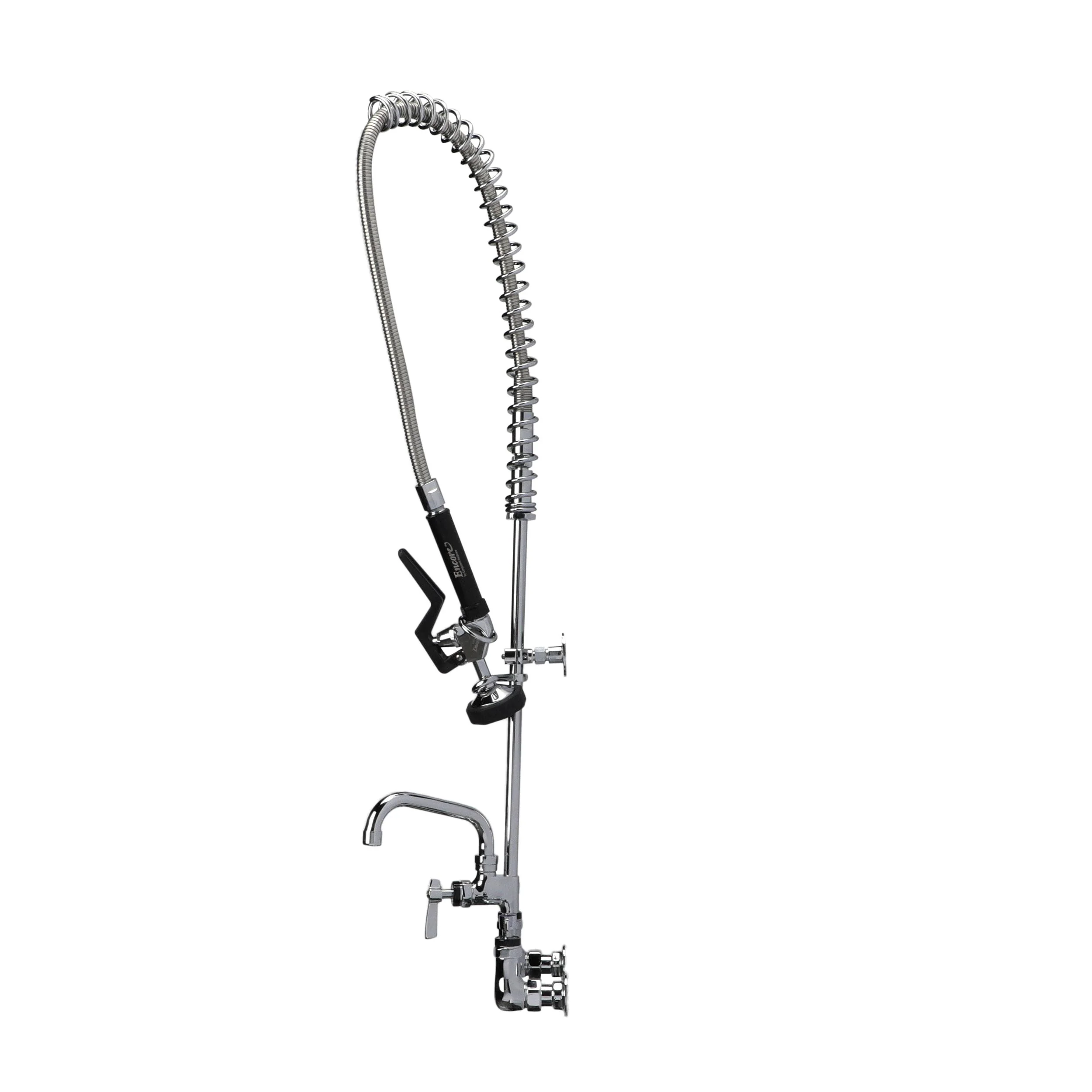 Encore® 8" OC. Brass Chrome Plated Wall Mount Pre Rinse Assembly with 10" Add On Faucet - Image 2