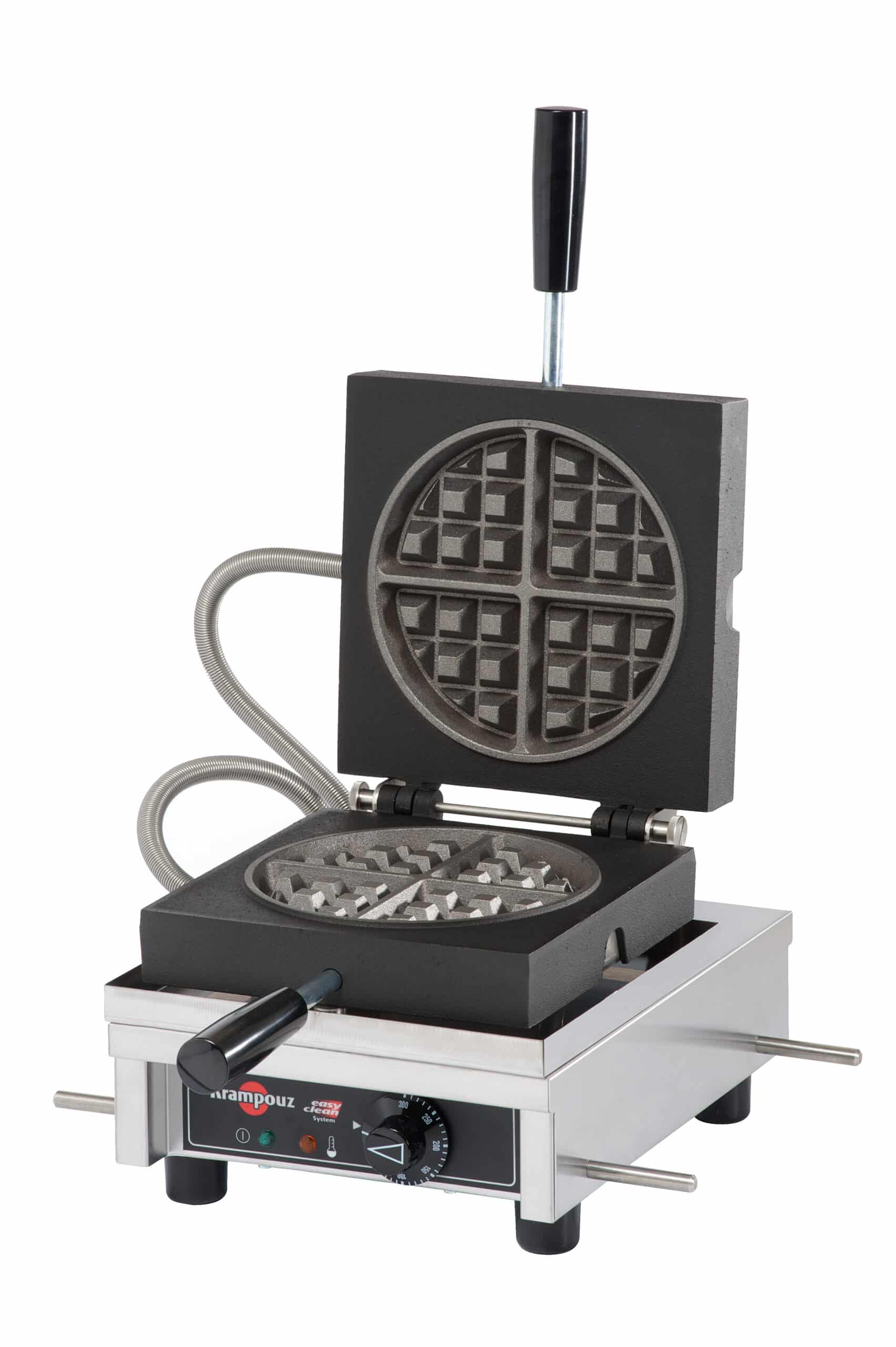 Eurodib Krampouz 9" Commercial Round Waffle Maker 90° Opening, 120V