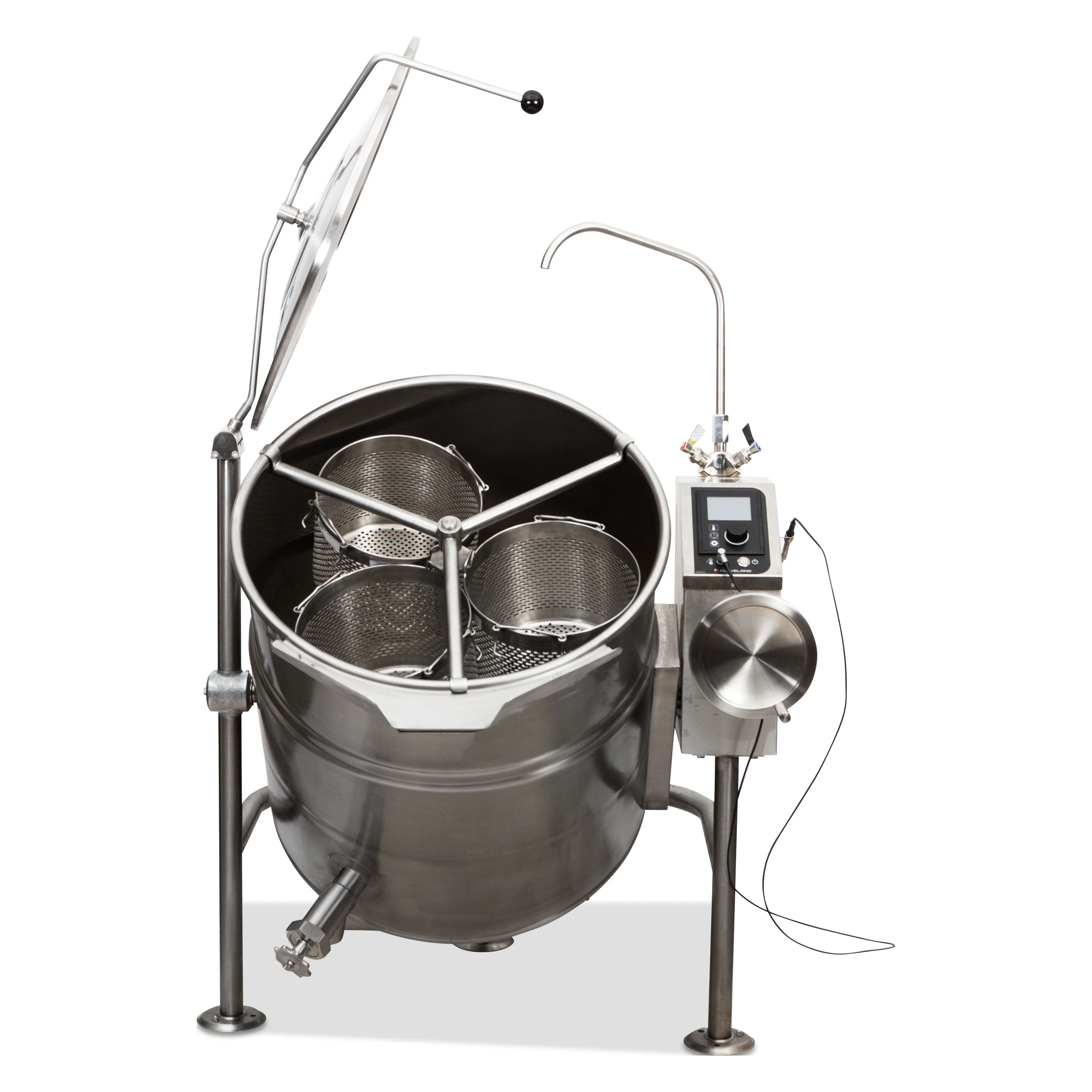 Cleveland KEL40T 40 Gallon Steam Tilting 2/3 Jacket Steam Electric Kettle - Image 4