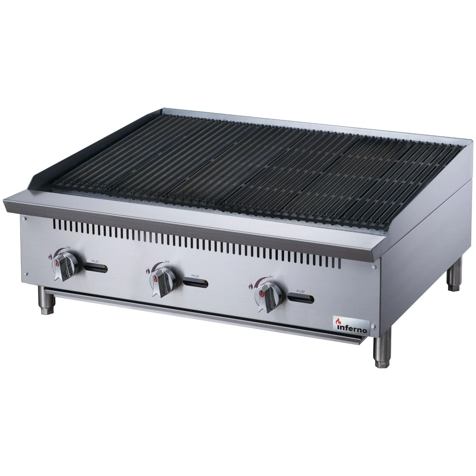 Inferno 36" Countertop Radiant Charbroiler, Natural Gas