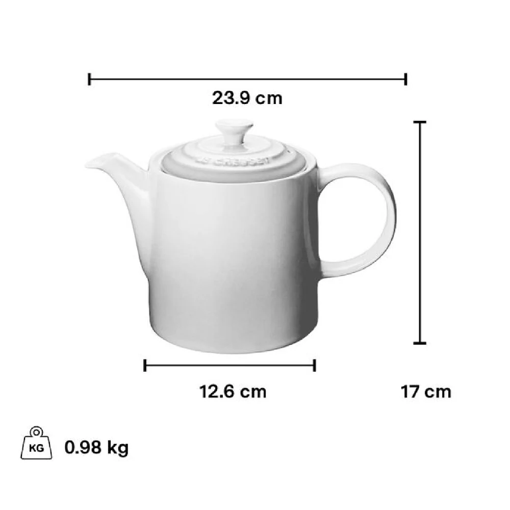 Le Creuset 1.3 Litre Classic Grand TeaPot, Camomille - Image 2