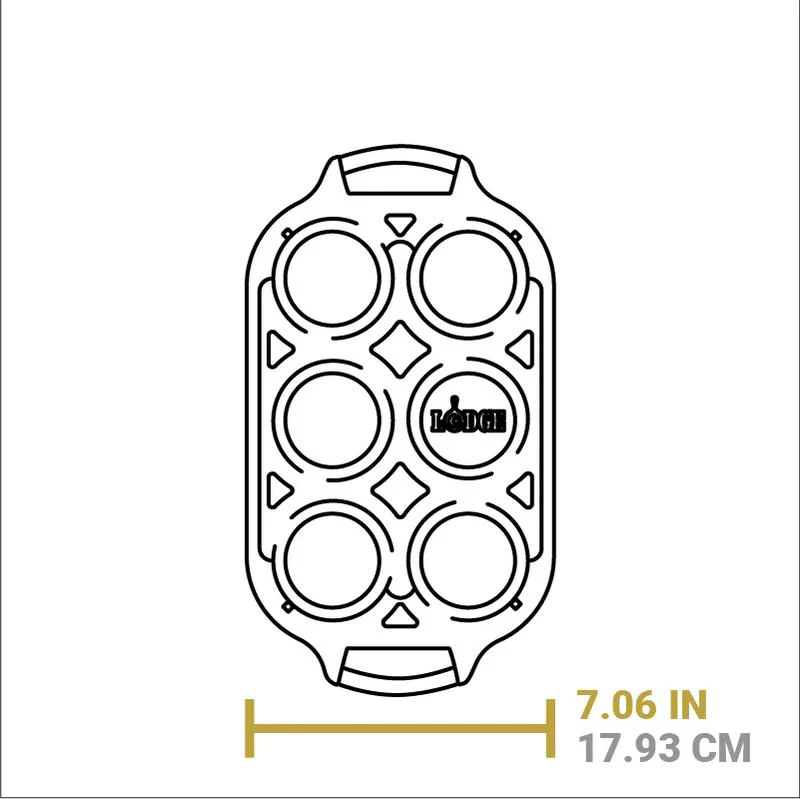Lodge 6 Cup Muffin Pan, Cast Iron - Image 7