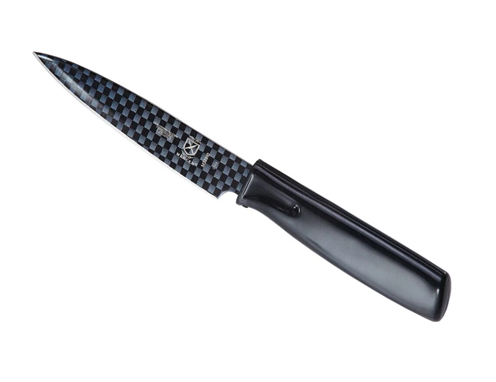 Mercer Culinary 4" Non Stick Paring Knife with Sheath, Black - Image 2