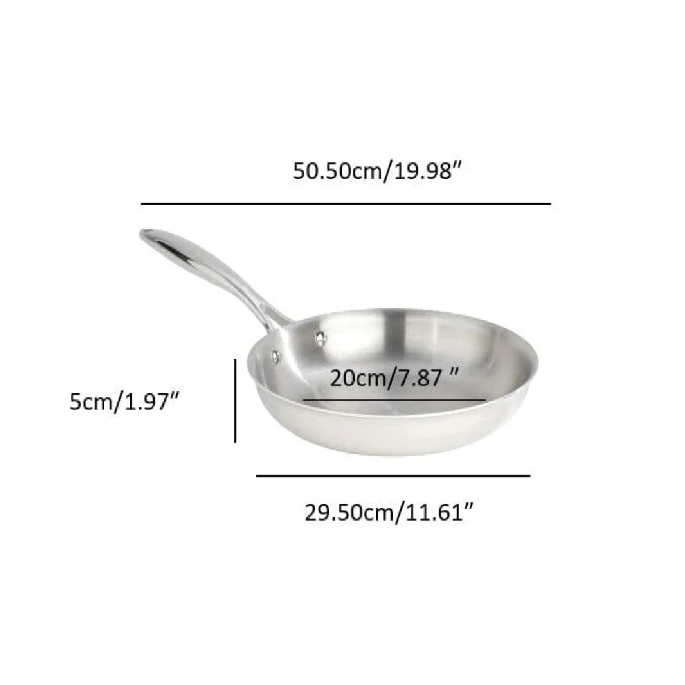 Meyer SuperSteel 11" Tri-Ply Fry Pan, Stainless Steel - Image 4