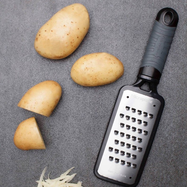 Microplane Home Series Extra Coarse Cheese Grater, Black - Image 3