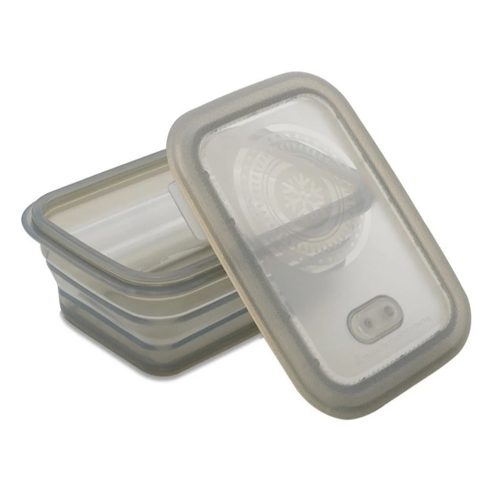 Minimal 860 ml Collapsible Food Container, Silicone - Image 4