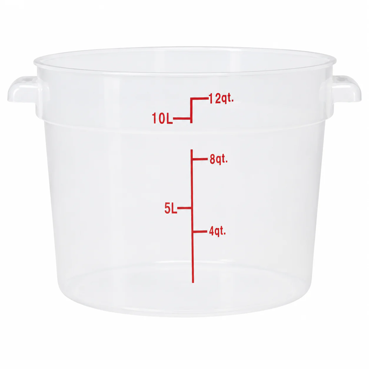 Nella 12 Qt Round Food Storage Container, Translucent