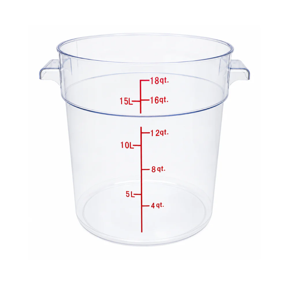Nella 18 Qt Round Food Storage Container, Clear