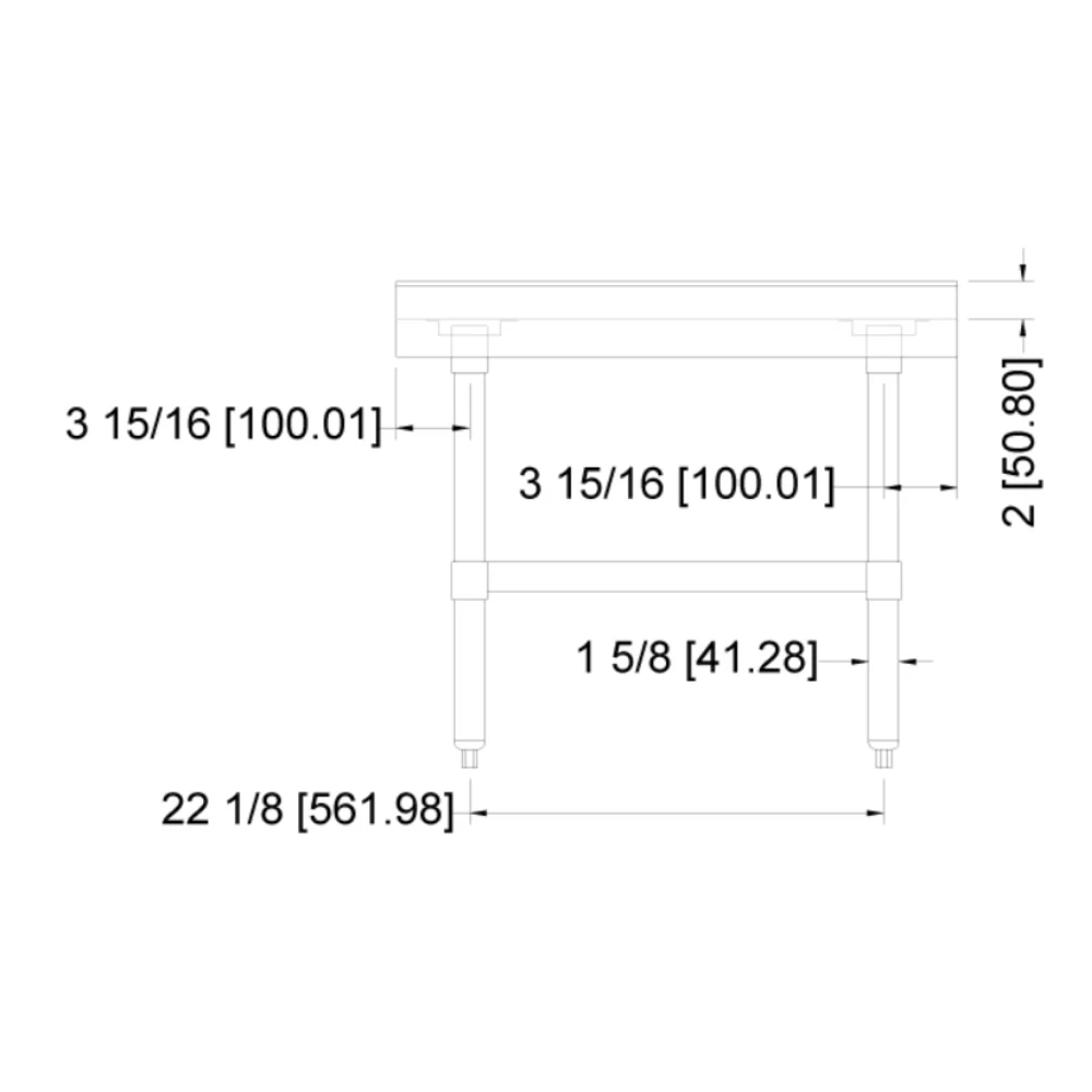 Nella 30" x 18" Equipment Stand, Stainless Steel - Image 4