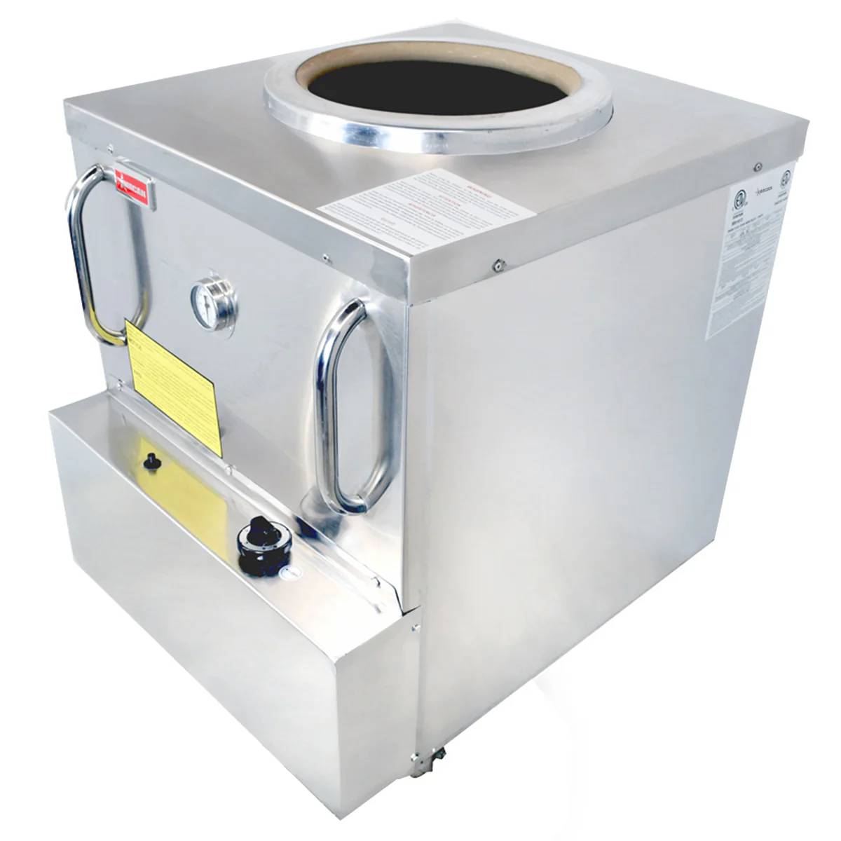 Nella 34" Square Tandoor Clay Oven, Natural Gas - Image 2
