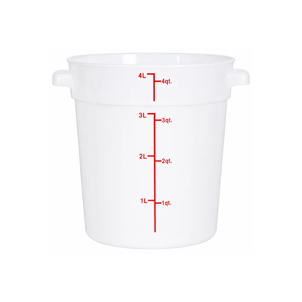 Nella 4 Qt Round Food Storage Container, White