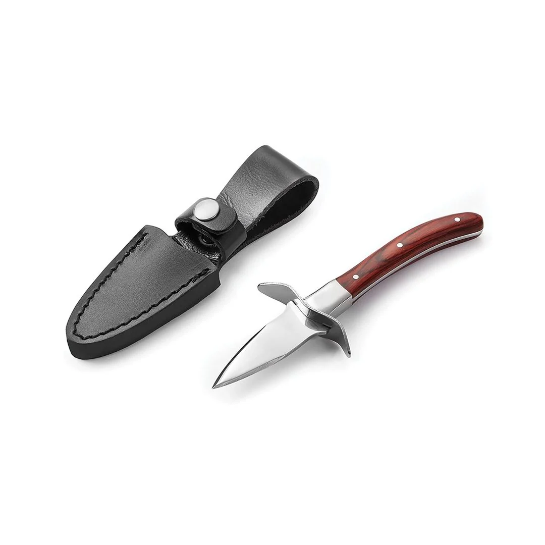 Outset 2.5" Oyster Knife with Leather Case - Image 2