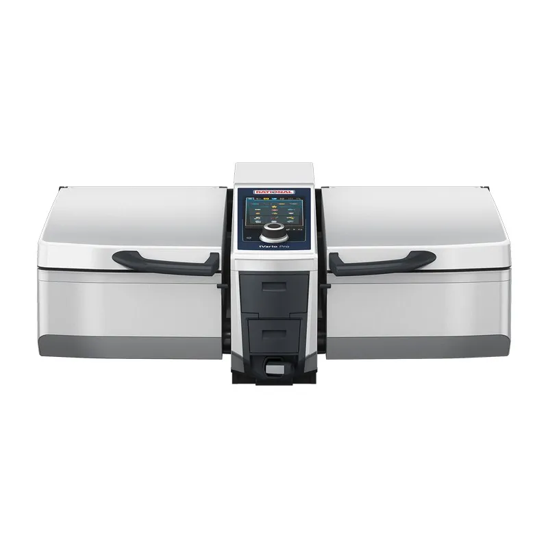 Rational iVario Pro 2-XS 9 Gallon 2 Pan Electric Tilt Skillet - 208/240V