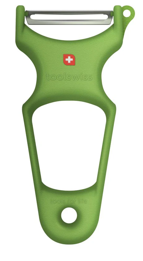 Toolswiss Classinox Vegetable Peeler, Green