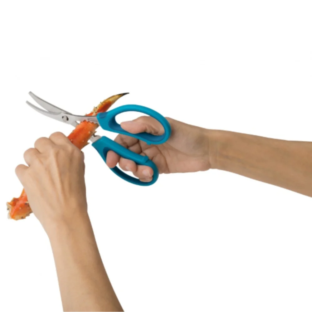 Trudeau Seafood Sheers, Blue Handle - Image 2