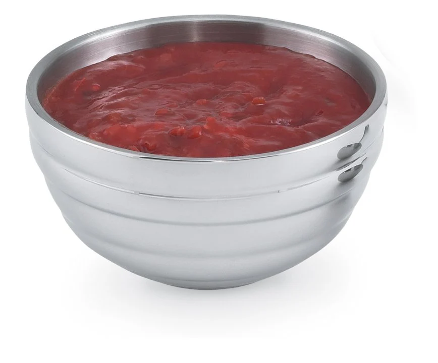 Vollrath 24 Oz Double Wall Round Beehive Serving Bowl, Stainless Steel - Image 3
