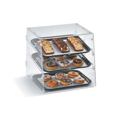 Vollrath 3 Tier Acrylic Bakery Display Case, 18.5" x 18.5" x 17"5"