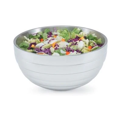 Vollrath 6.9 Qt Double Wall Round Beehive Serving Bowl, Stainless Steel - Image 5