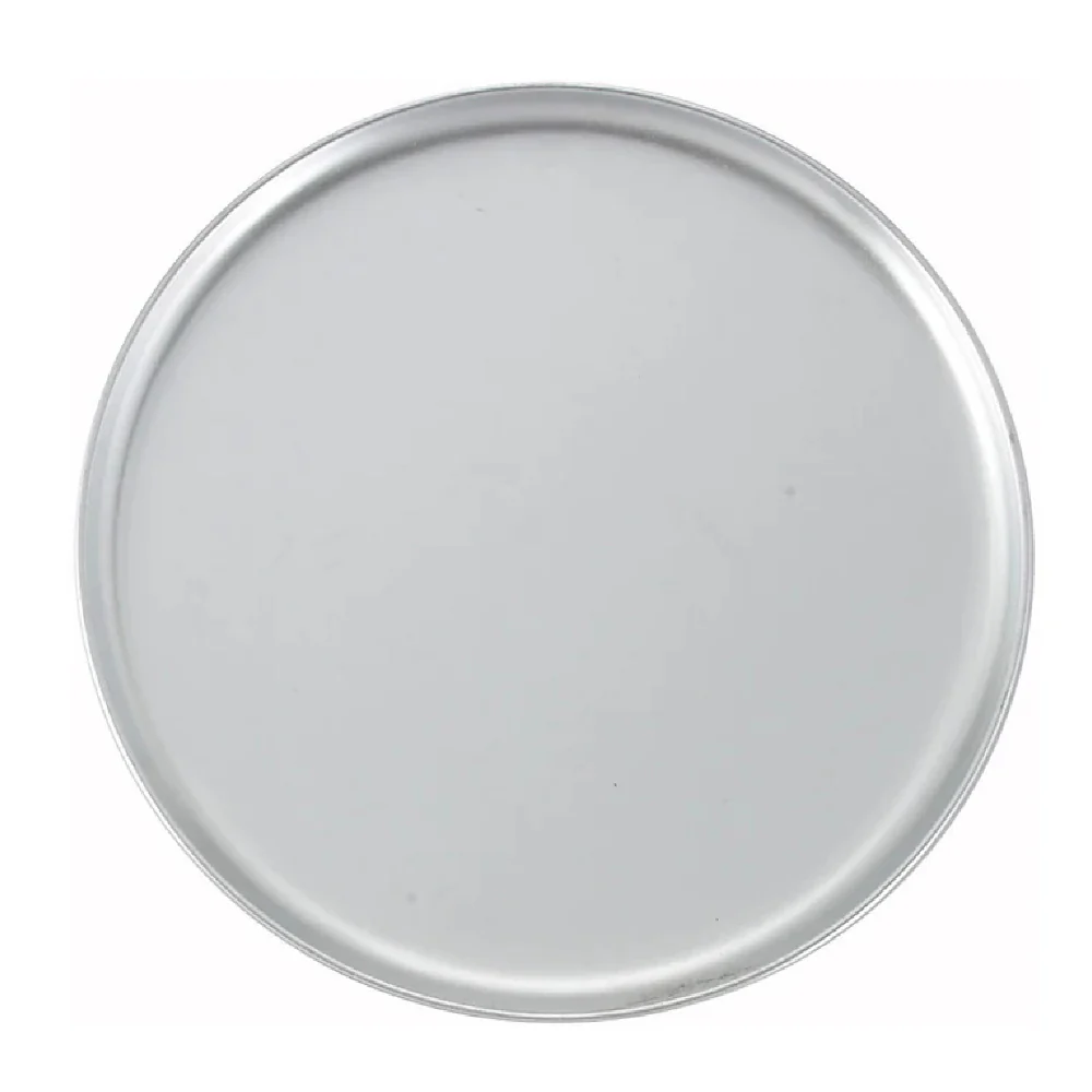 Winco 13" Round Coupe Pizza Pan, Aluminum