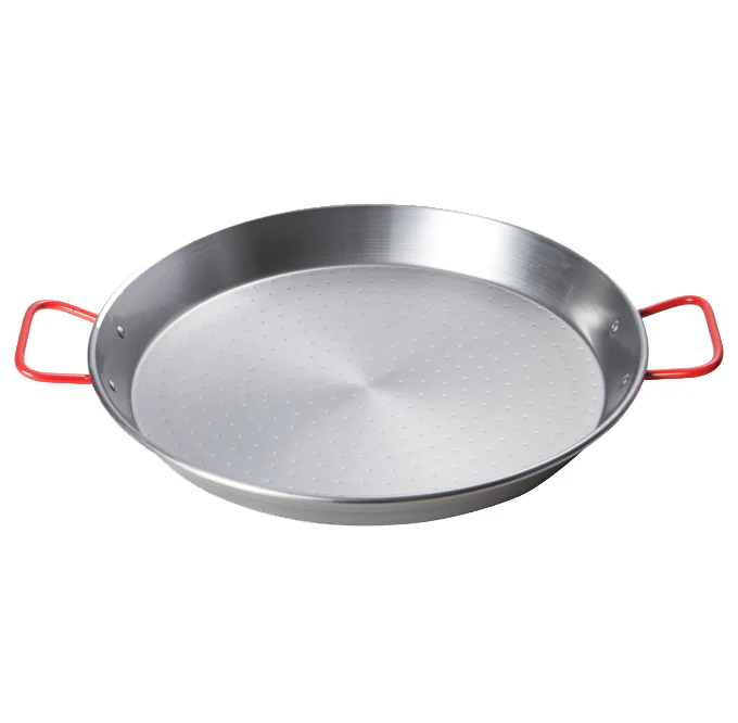 Winco 23.6" Paella Pan, Polished Carbon Steel - Image 2