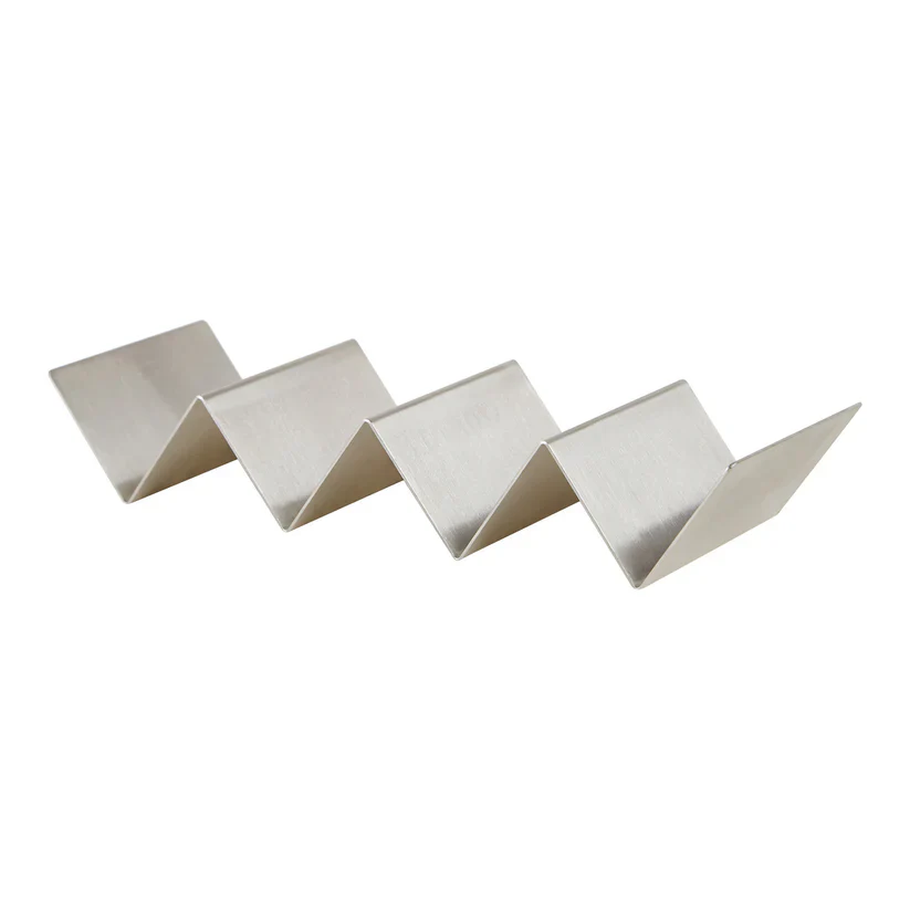 Winco 3-4 Compartment Taco Holder, Stainless Steel