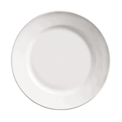 Libbey Porcelana 7.1" Wide Rim Plate, White 36 /Case